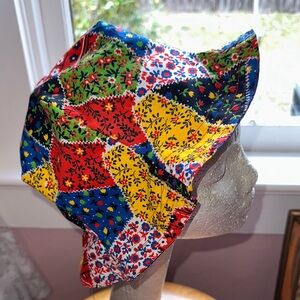 Homemade/Handmade Colorful Patchwork Teen  or Woman’s Bucket Hat